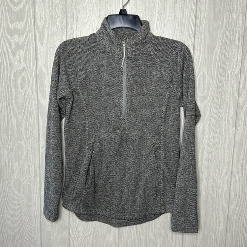 Kyodan Grey 3/4 zip Soft Athleisure top size small